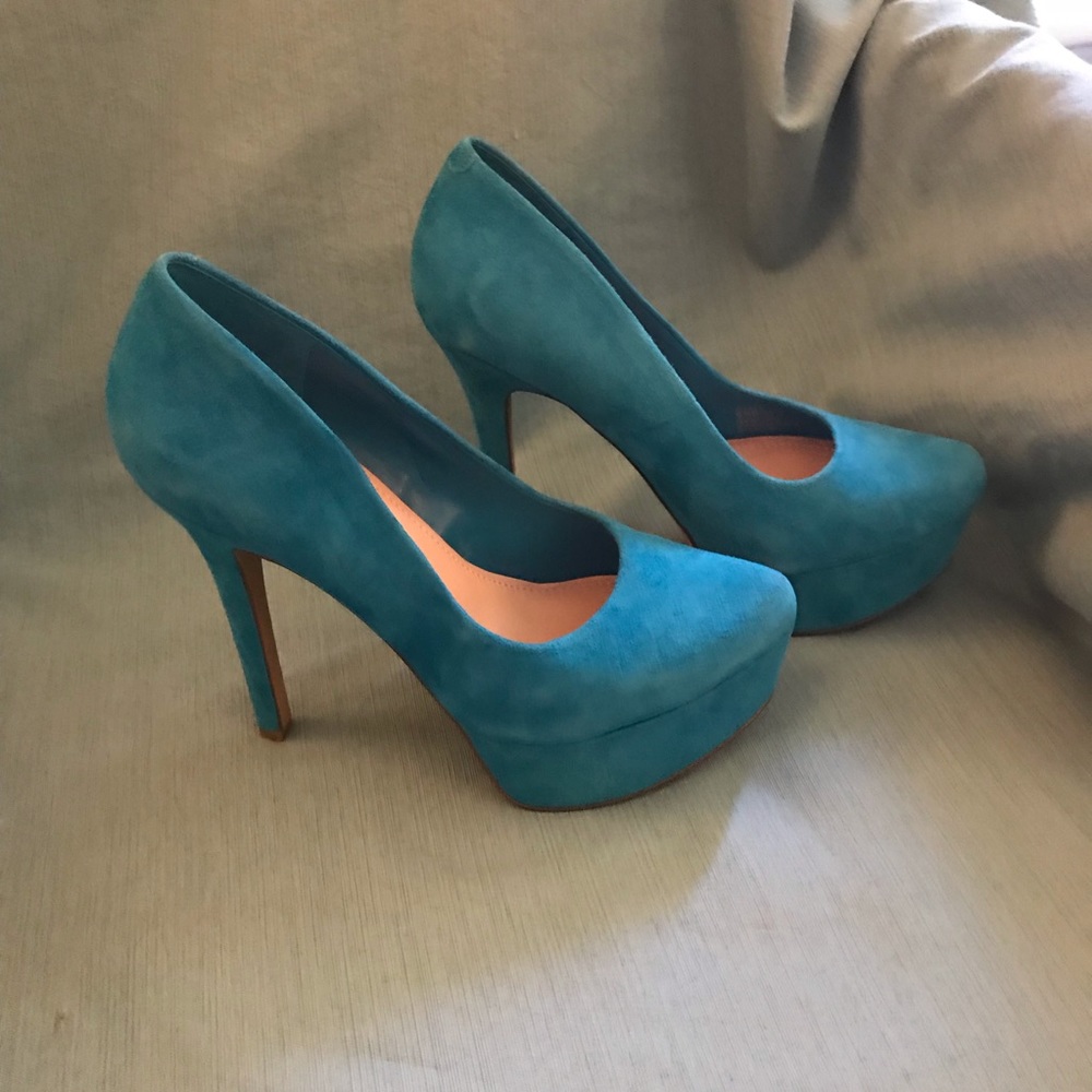 Jessica Simpson-Waleo-Platform Heels-Blue-Sz 6.5